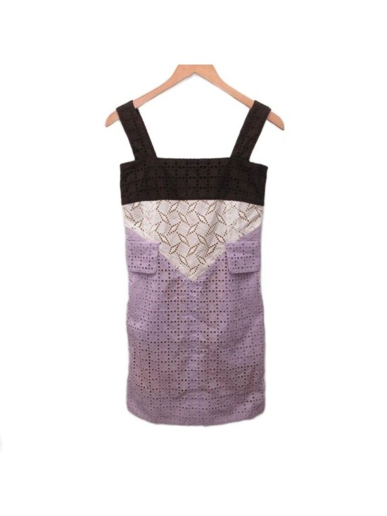 Louis Vuitton Dresses & Skirts - Louis Vuitton Dress Knee-Length Sleeveless Lace Purple XS 34
